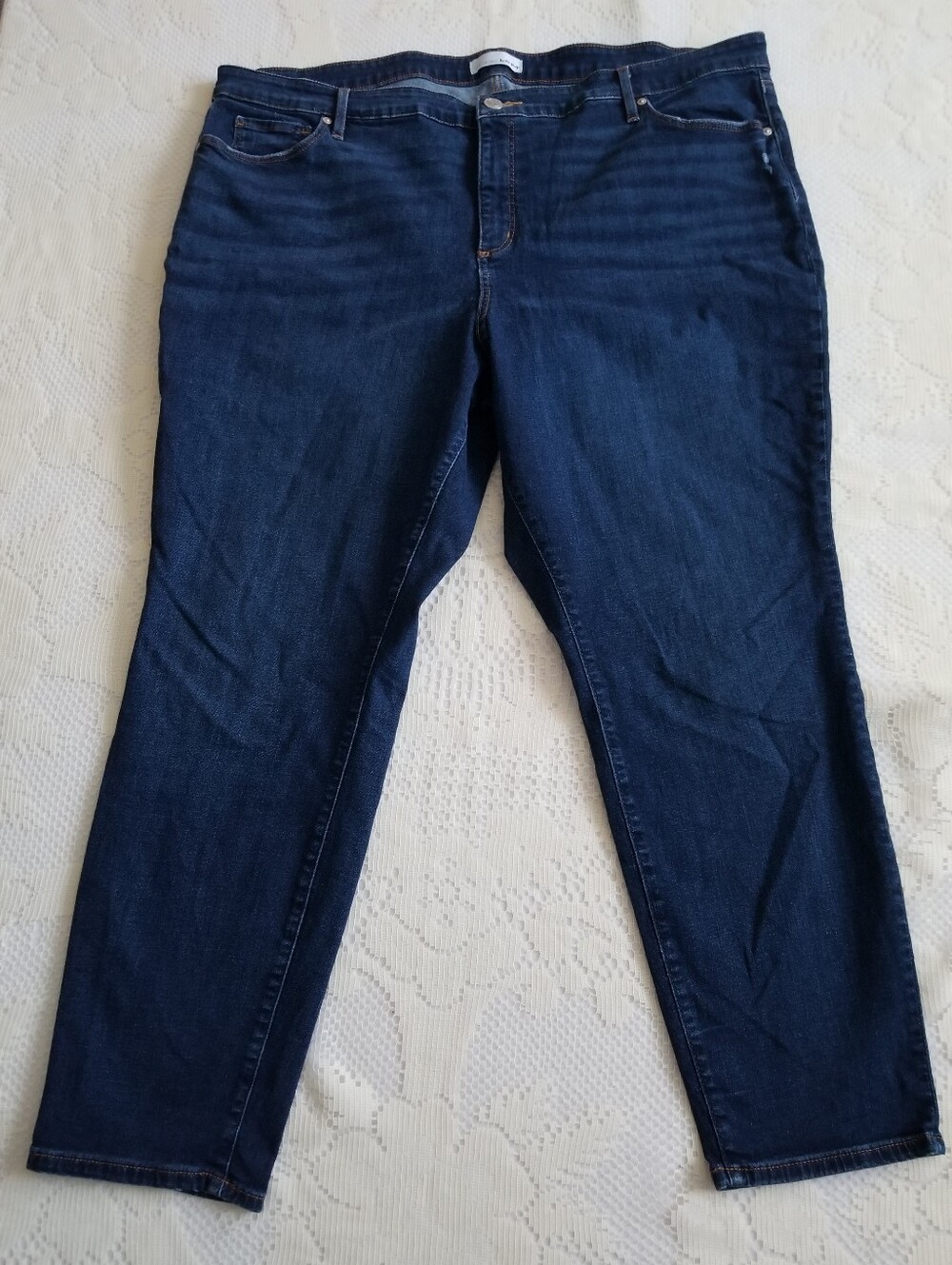 Loft Indigo High Rise Skinny Jeans Stretch Plus Size 26